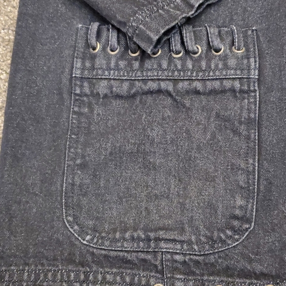 Vintage AM Studio Black Denim Jacket - Picture 5 of 16